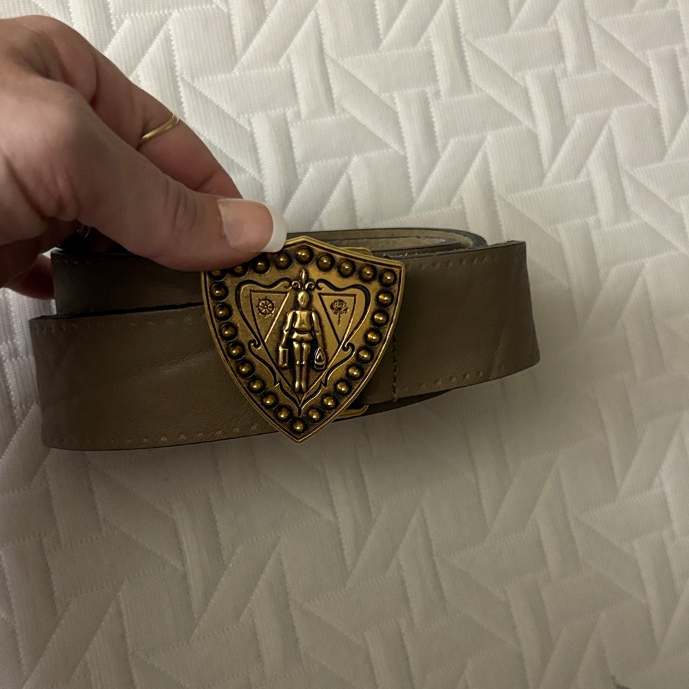 Gucci calfskin leather belt beige neutral - Picture 2 of 4